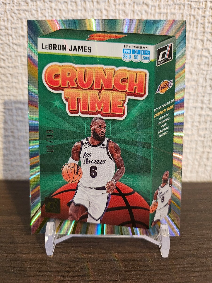 ANINI 23-24 DONRUSS LEBRON JAMES 1/99 CRUNCH TIME_画像1