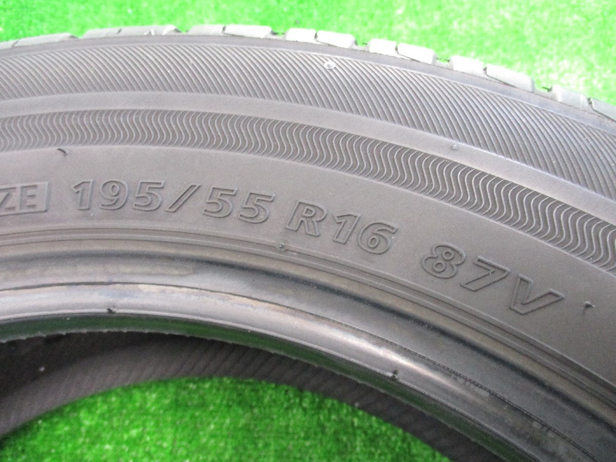 ■中古タイヤ■　195/55R16 87V BRIDGESTONE ECOPIA NH100 プリウス キューブ ヴィッツ ノート等 スタッドレス 激安 中古 送料無料 B508_195/55R16 87V