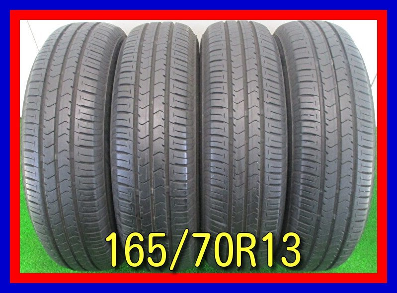 ■中古タイヤ■　165/70R13 79S BRIDGESTONE ECOPIA NH100C 13インチ キューブ等 夏タイヤ オンロード 早い者勝ち 激安 中古 送料無料 B452_中古タイヤ４本