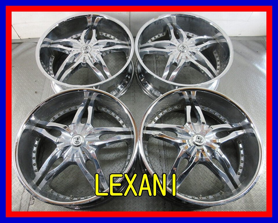 # used wheel # LEXANI 24 -inch 9.5J +21 5H multi 114.3 120 chrome Luxy large diameter high riser brand super-discount free shipping D485