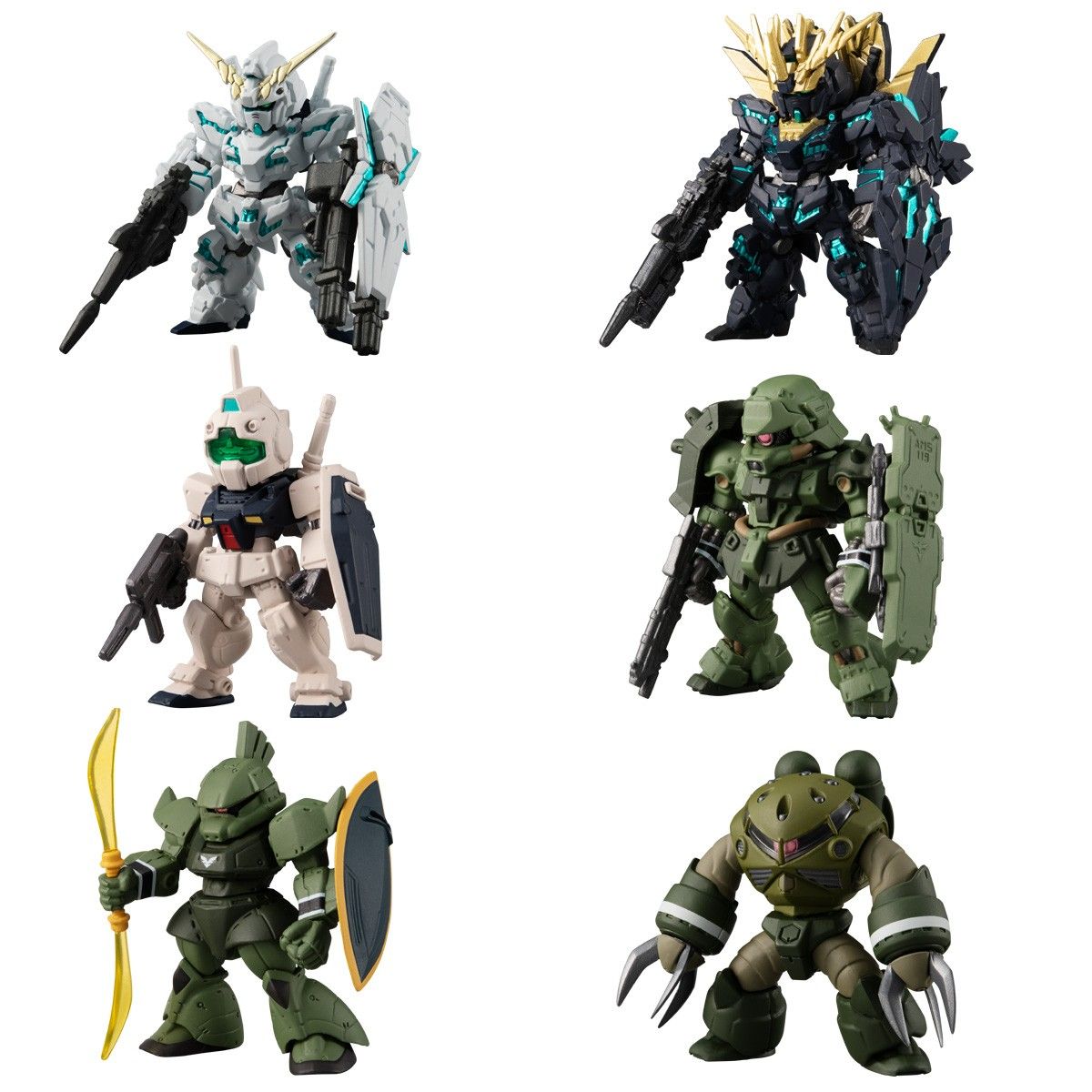 新品未開封　ガンダムコンバージUCセレクション　全6種コンプ