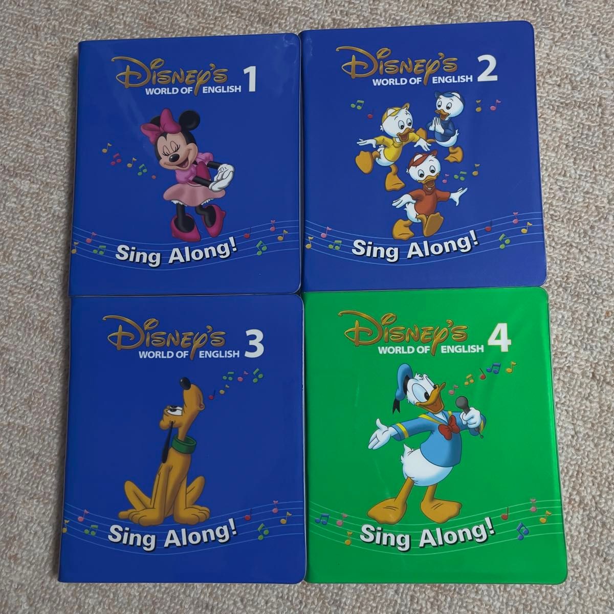 Disney World of English シングアロングDVD 全4巻