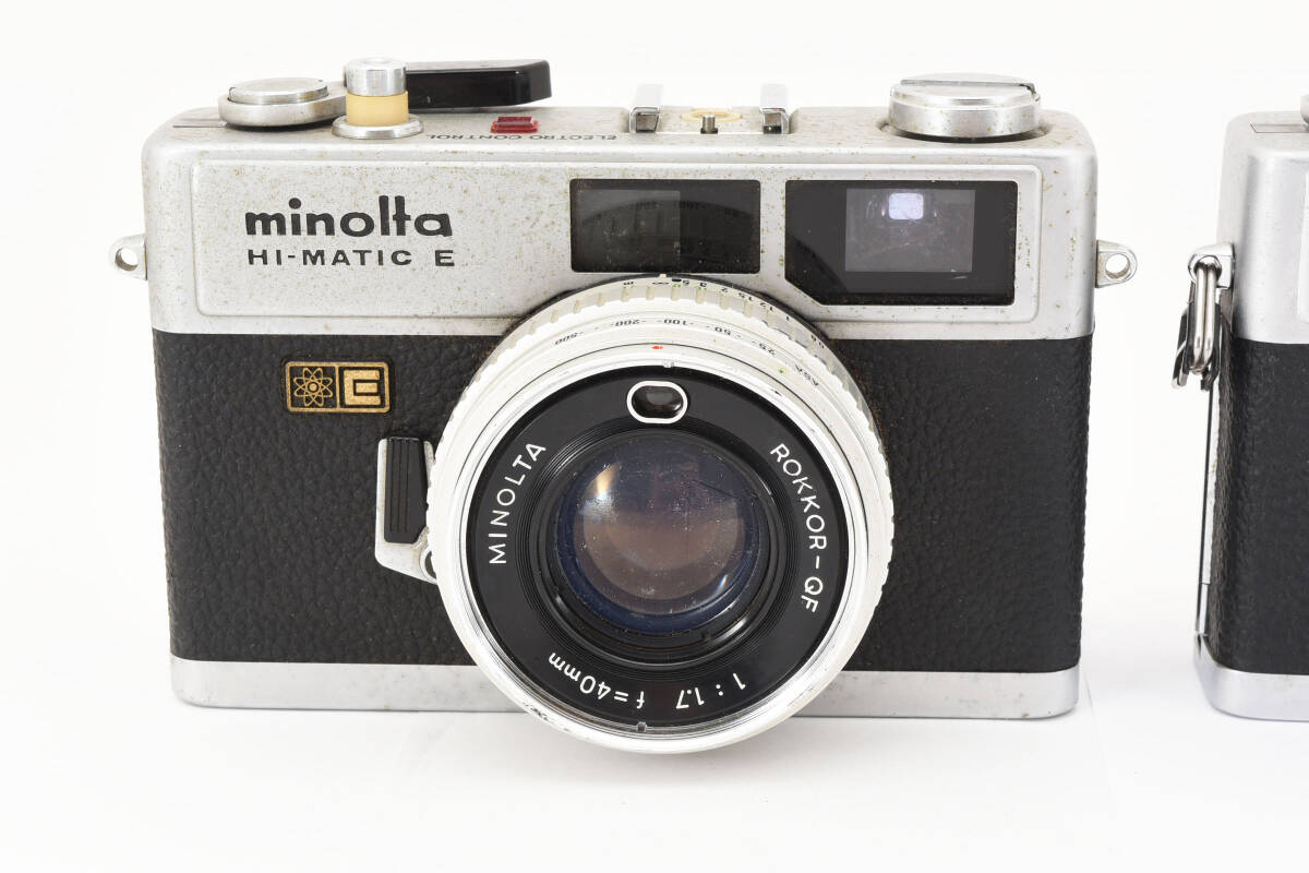 ★訳あり大特価★ ミノルタ MINOLTA HI-MATIC E ×2個 /E ブラック ★3個まとめ★ #0803 #30102 #0857_画像2