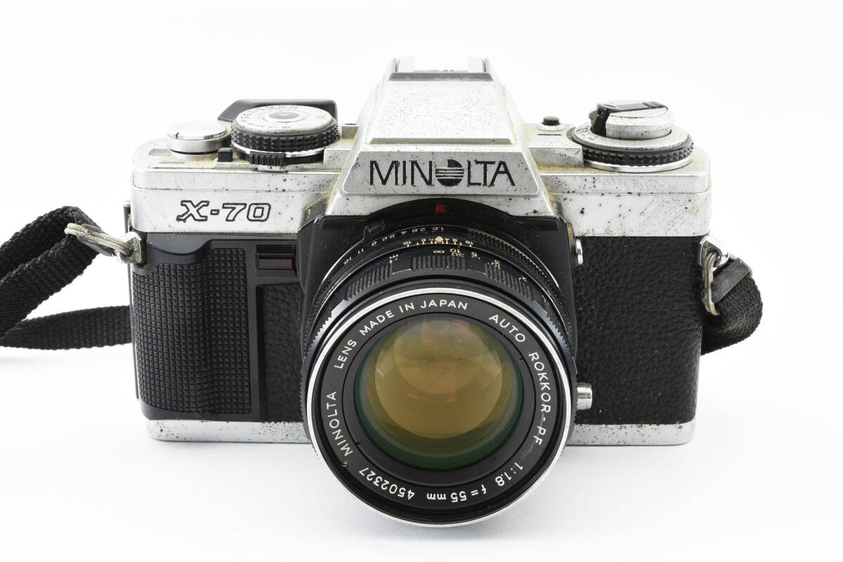 ★訳あり特上品★ ミノルタ MINOLTA SR-1 /X-70 /XD + AUTO 55mm F1.8 ×2個 /MC 28mm F3.5 ★3セットまとめ★ #0852 #30432 #0856の画像2