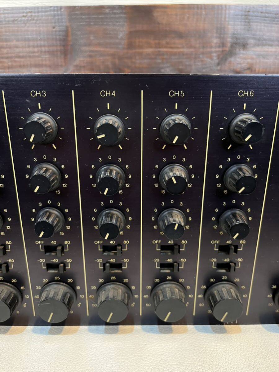 ◇通電確認OK◇ YAMAHA PM-180 6チャンネルミキサー ヤマハ SOUND REINFORCEMENT MIXER 動作未確認ジャンクの画像3