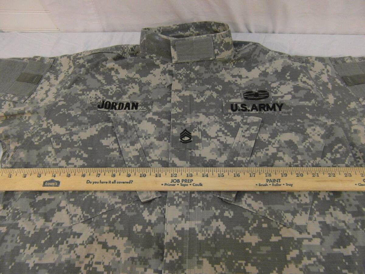 US Army Sergeant First Class Army Combat Uniform Digital Large Long Jacket 海外 即決