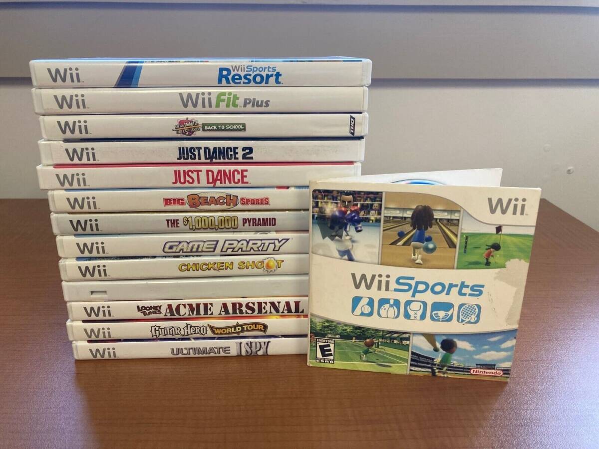Lot of 20 Wii Games including Wii Sports & Wii Sports Resort with FREE Shipping 海外 即決_Lot of 20 Wii Game 1