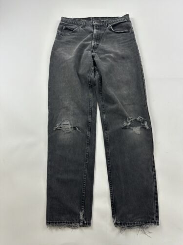 Vintage Levi’s 550 Jeans Mens 30x31 Black Relaxed Tapered Orange Tag Made In USA 海外 即決