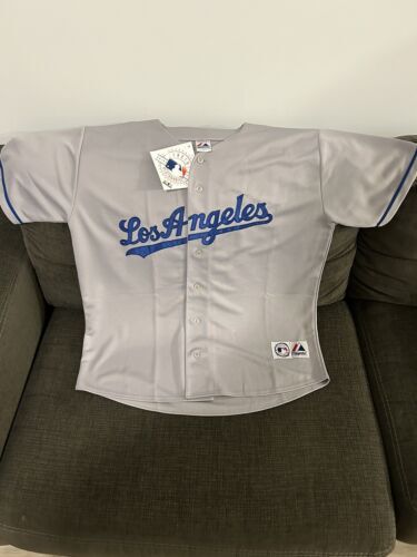 Majestic Authentic Los Angeles Dodgers Road Gray Baseball Jersey Men’s Sz: XL 海外 即決