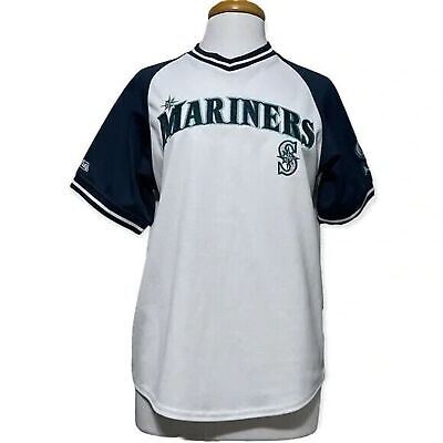 Stitches Seattle Mariners MLB Women’s Raglan Jersey Large Baseball 海外 即決