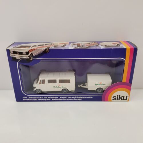 Rare Vintage Siku Mercedes-Benz 208 Airport Bus Holiday Inn 1918 White Germany 海外 即決