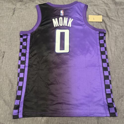 Malik Monk Sacramento Kings Purple Jersey Men’s Large 海外 即決