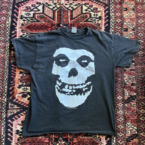 Vintage MISFITS T Shirt 2004 Worn Faded Cinder Block Punk Fruit Of The Loom 海外 即決