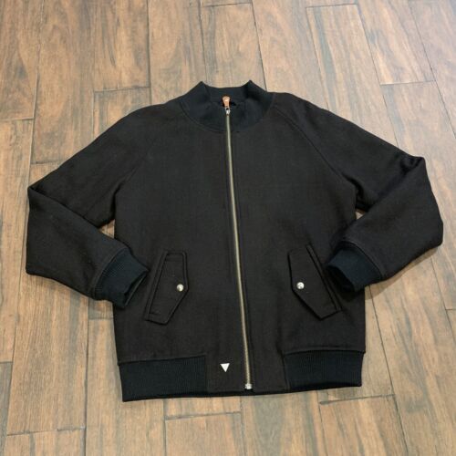 Men Jacket Black Size M Pocket Inside And Out Heavy Warm Strong 海外 即決