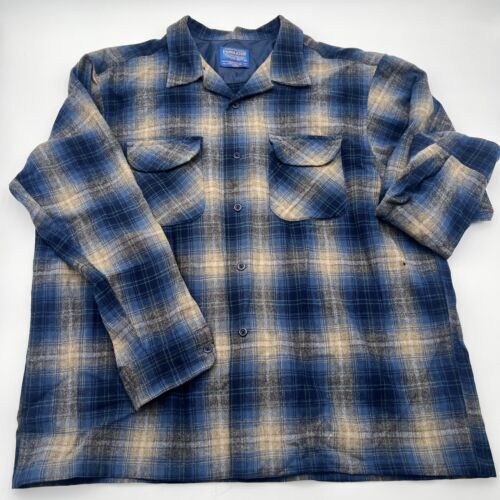 VTG 90s Pendleton The Board Shirt Multicolor Plaid Collared Button-Up Men’s XL 海外 即決