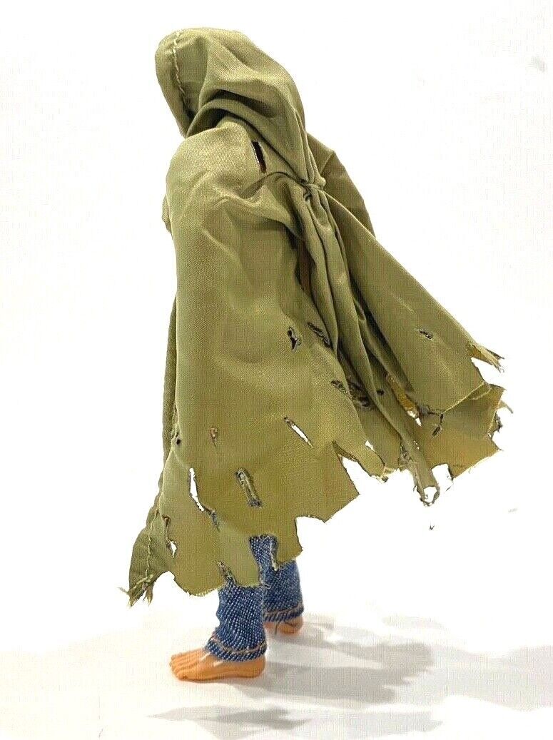 SU-375-HC-GN: 1/18 Green Wired hooded cape for 3.75" figures (No Figure) 海外 即決_SU-375-HC-GN: 1/18 3
