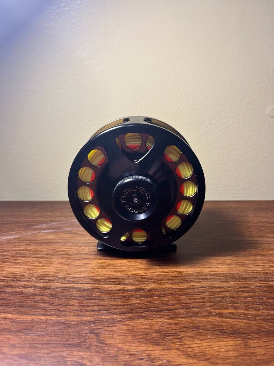 Bauer Rogue 4 Fly Fishing Reel 5.8oz 7-8wt 3.75in Diameter with Line and  Backing