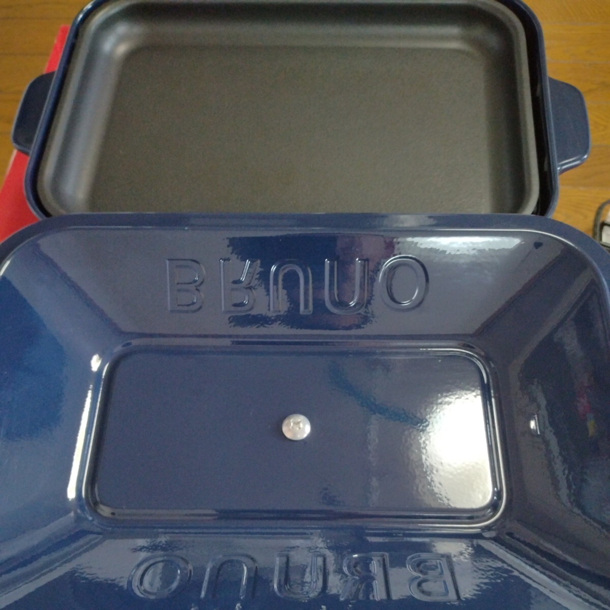 ブルーノ　BRUNO　コンパクトホットプレート　プレート２種　平面　たこ焼き　BOE021 ネイビー_画像5