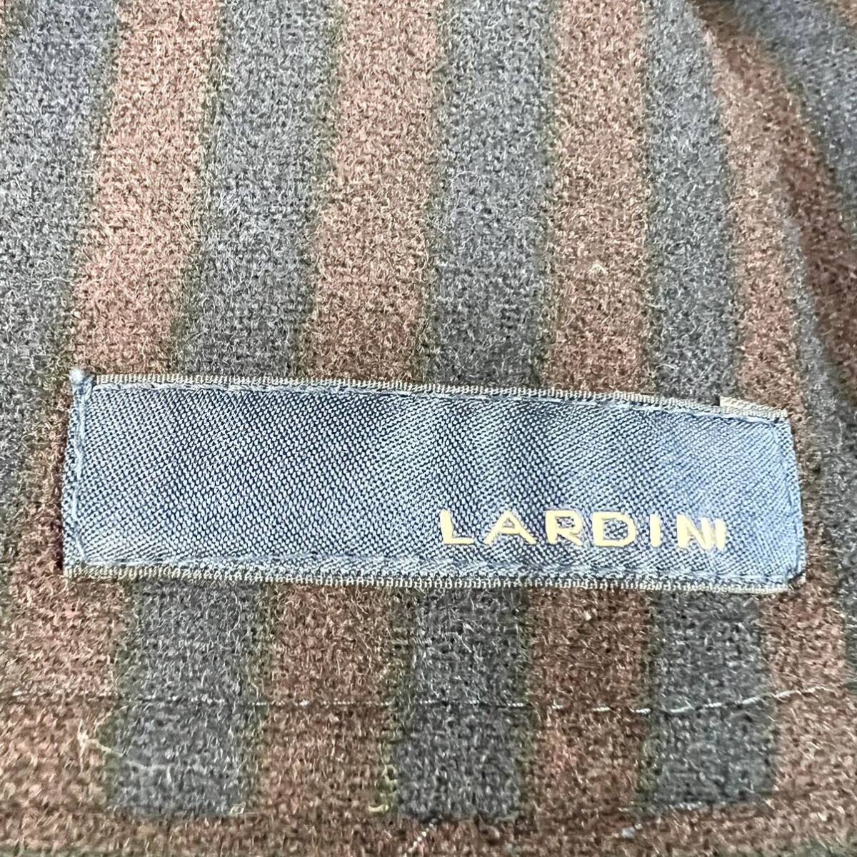 未使用級!!! 極美品!!!ラルディーニ『至高の逸品』LARDINI テーラードジャケット 46 M ブートニエール 色気◎ ストレッチ◎ ネイビー 春_画像7