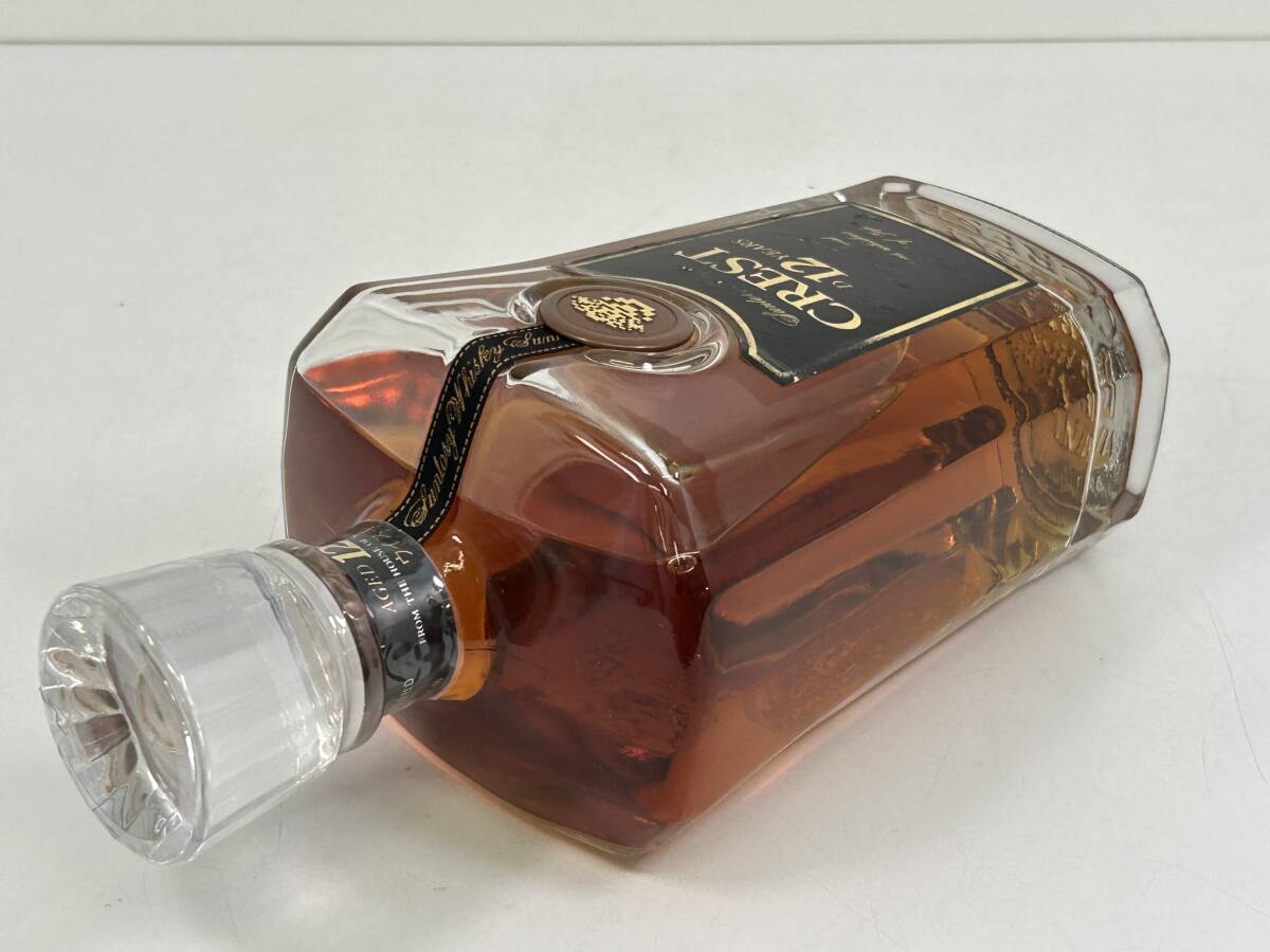 TN0602-179 3071【1円スタート】 サントリー　SUNTORY　クレスト　CREST　12年　ウイスキー　700ml　43％　未開栓　古酒_画像5