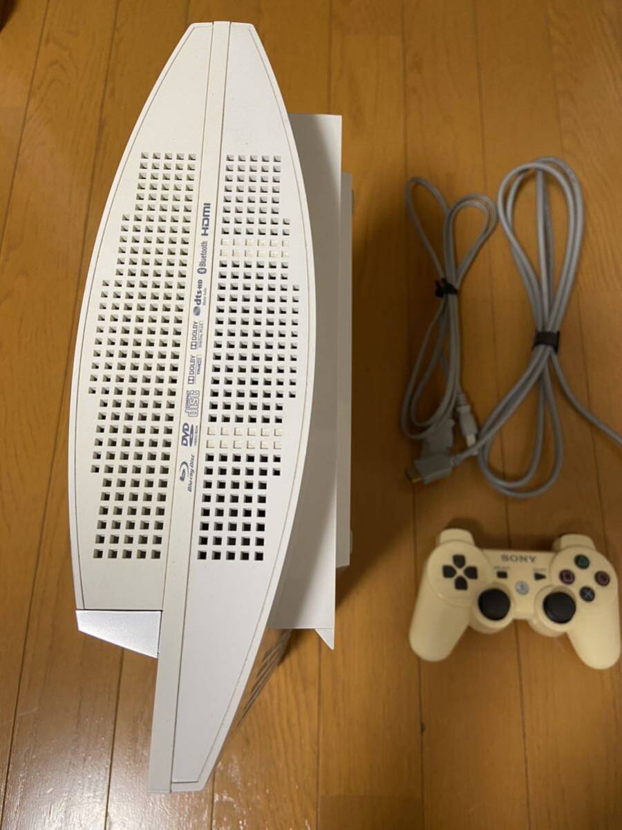 プレイステーション3 本体 ホワイト CECHL00 SONY ケーブル コントローラー PlayStation3_画像2