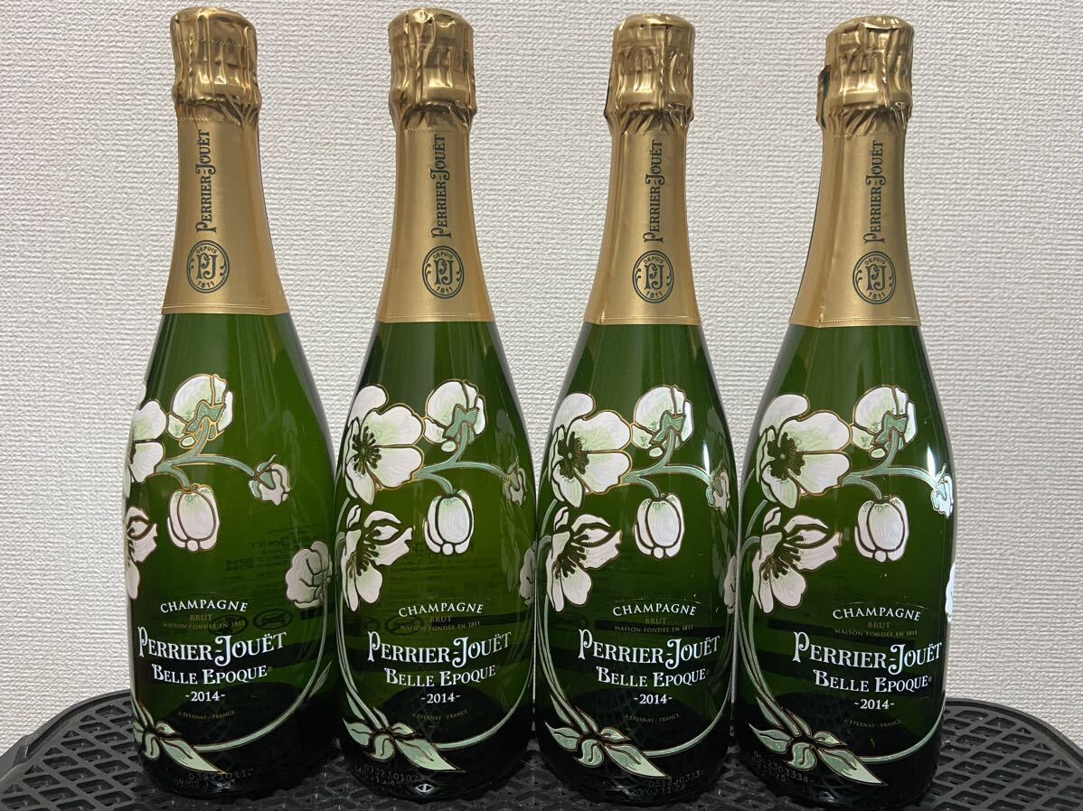 PERRIER JOUET BELLE EPOQUE ペリエ ジュエ ベル エポック 4本セット、2014 750ml 12.5％ 果実酒 シャンパン_画像1