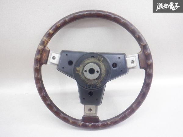  Isuzu original 117 coupe steering wheel steering gear steering wheel steering wheel wood wood grain diameter approximately 37cm shelves 2N25