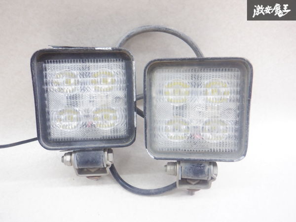 【点灯OK！】社外 汎用 LED フォグ フォグランプ フォグライト 左右セット 2個セット 棚2O15_画像1