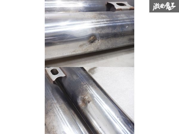 [ dual ..] after market S13 Silvia RPS13 180SX SR20DET stainless steel muffler drift race shelves 1K21