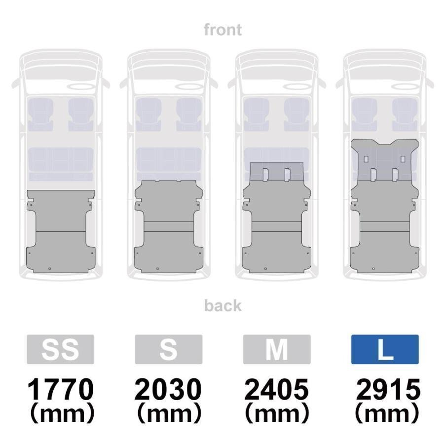 200系 ハイエース S-GL 標準 フロアパネル L 【セカンドシート取付穴加工あり×ステップ形状カット希望あり×パワースライドドアなし】_画像5