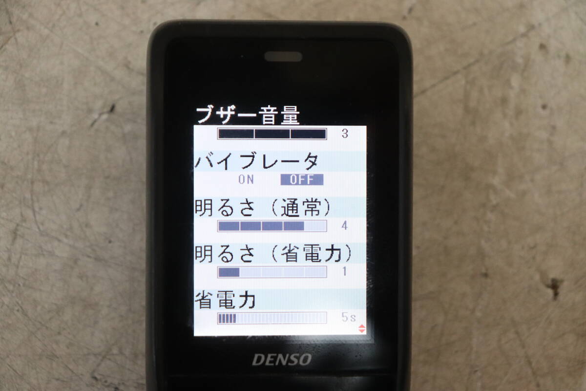 Y06/995 DENSO デンソー ハンディターミナル BHT-1505B(BK) 32MB 通電確認済み 現状品の画像7