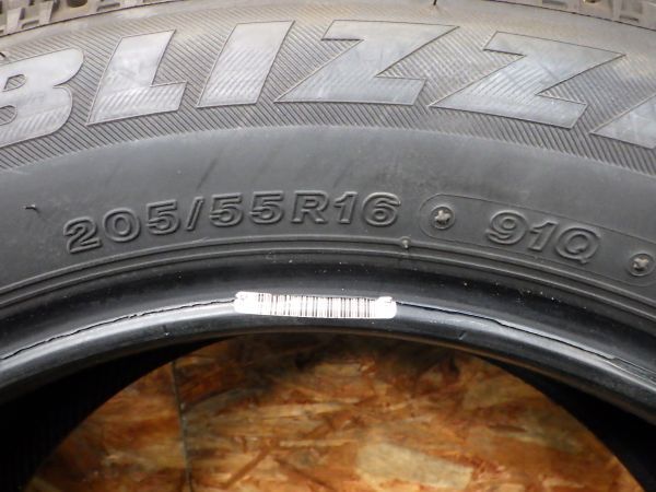 ブリヂストン BLIZZAK VRX 205/55R16 91Q 2018年製 8.5～9分山 4本【スタッドレス/16インチ】手渡し可_画像9