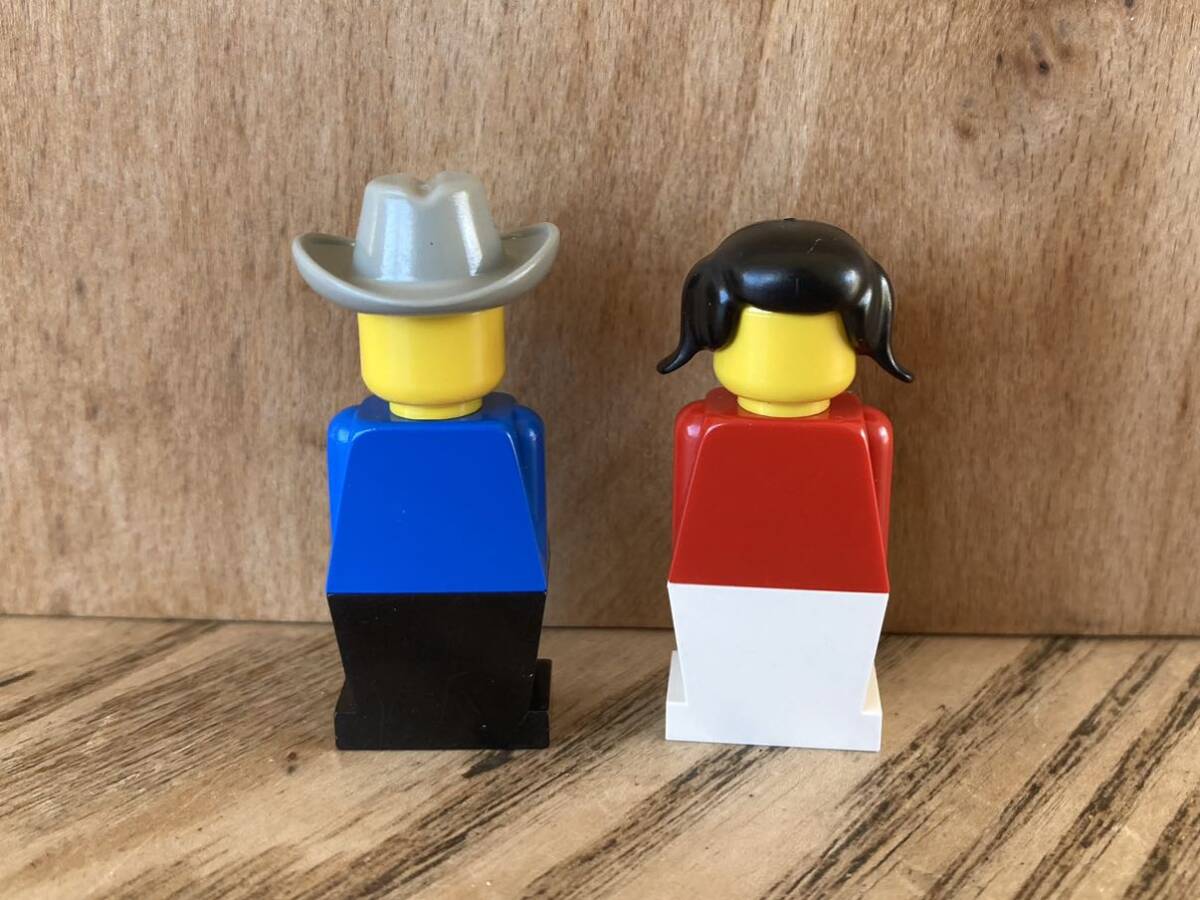 LEGO レゴ　 ★　初期ミニフィグ(カウボーイ＆おさげ)　②　★　中古_画像1