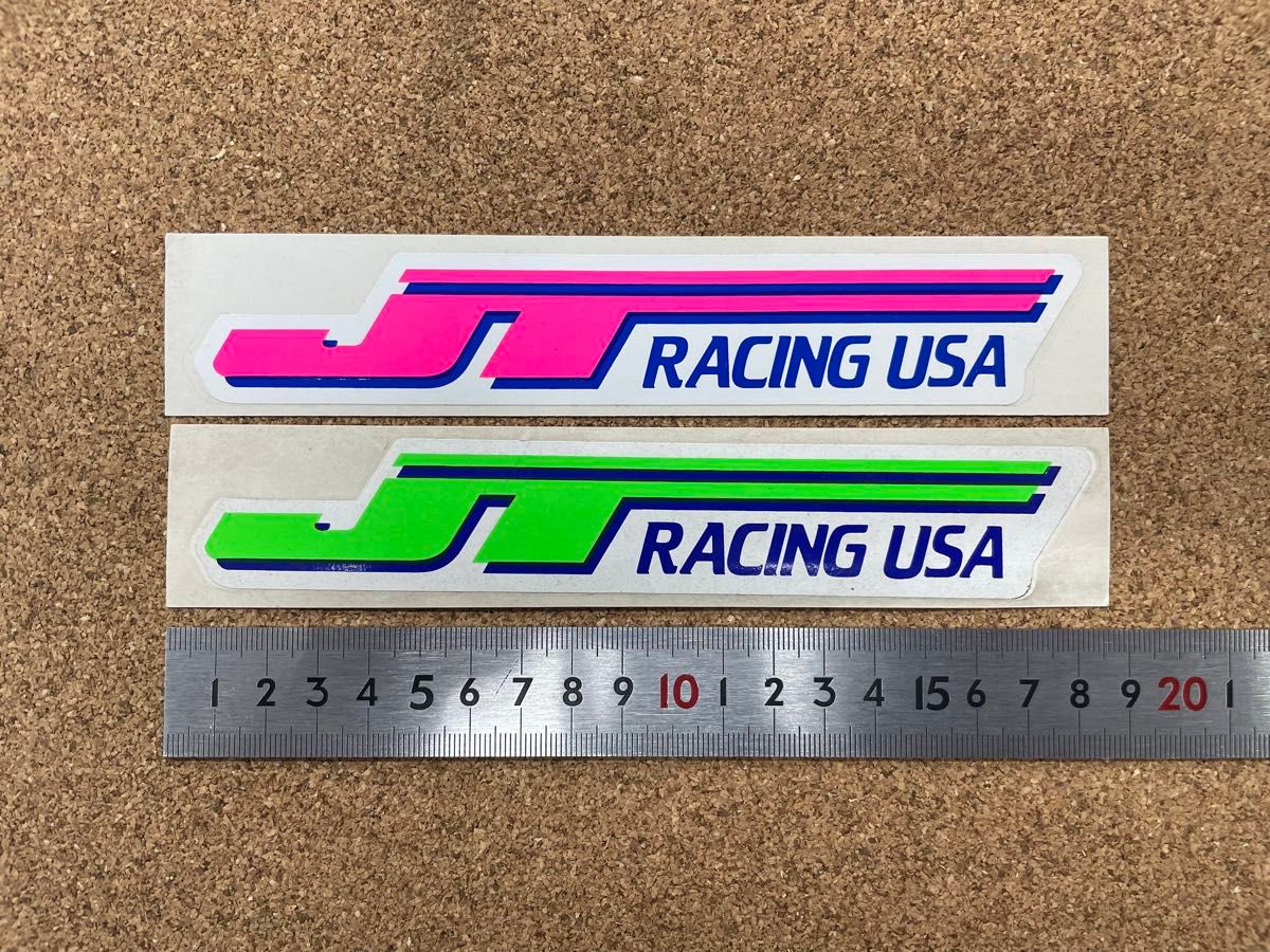 jt racing usa ステッカー 2枚セット ヴィンテージ モトクロス レトロ オフロード エンデューロ 