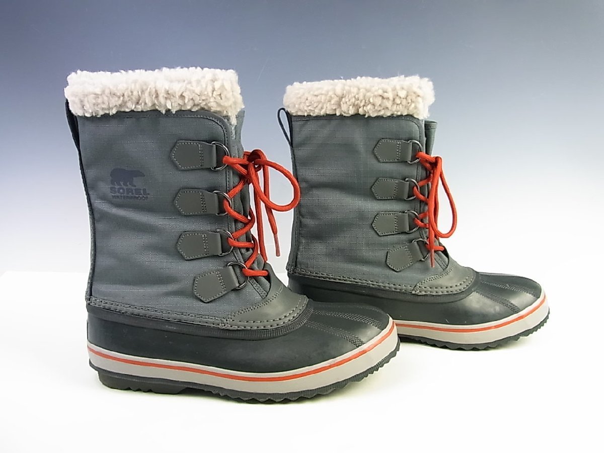 *SOREL/soreru* боты мужской 1964 PAC NYLON/1964 упаковка нейлон *NM1440-078* серый /Dark Fog/Shark*27cm* водонепроницаемый * теплоизоляция *