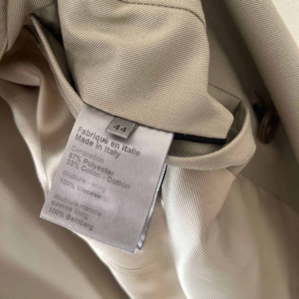 Dior HOMME トレンチコート　サイズ44 美品　ディオールジャケット　スプリングジャケット　レディース着用可能