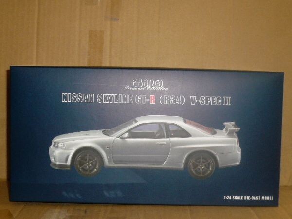 1/24 EBBRO NISSAN SKYLINE GT-R (R34) V-SpecⅡ 銀