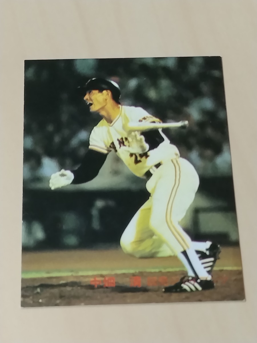 カルビー 野球カード 82年 中畑 清 No.323  ジャイアンツの画像1