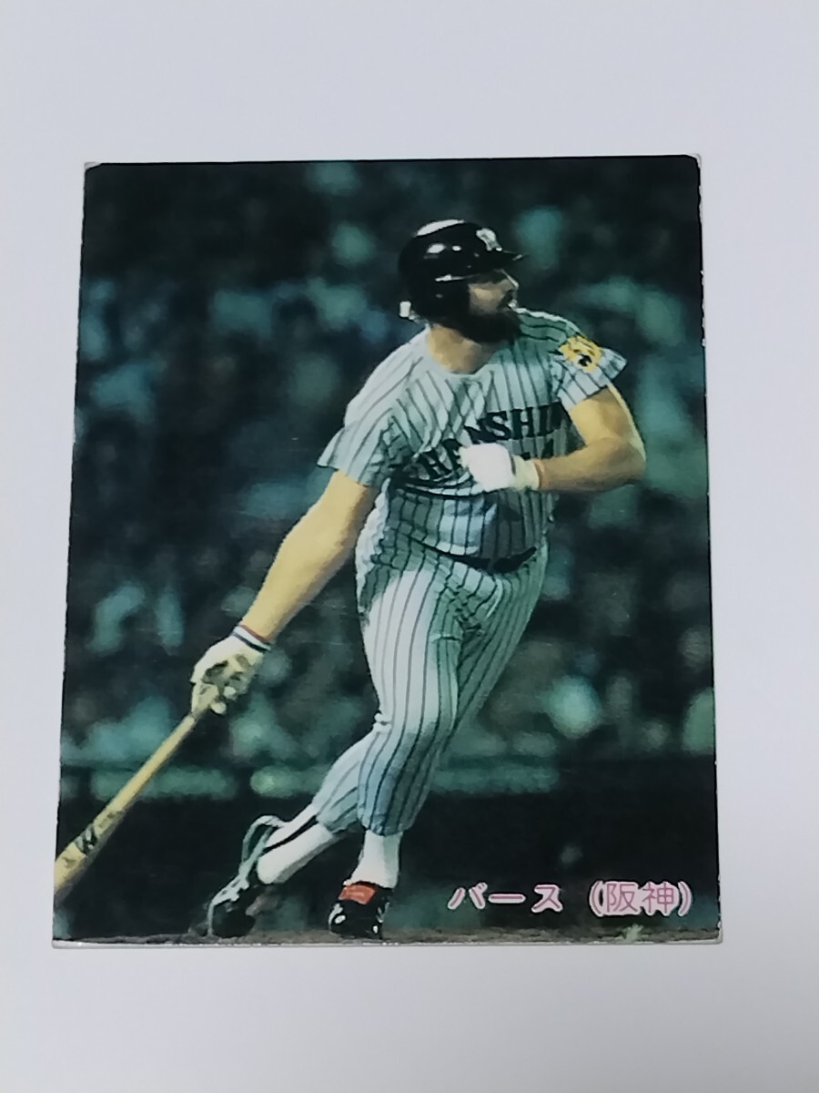 カルビー 野球カード 85年 バース  No.160  阪神タイガースの画像1