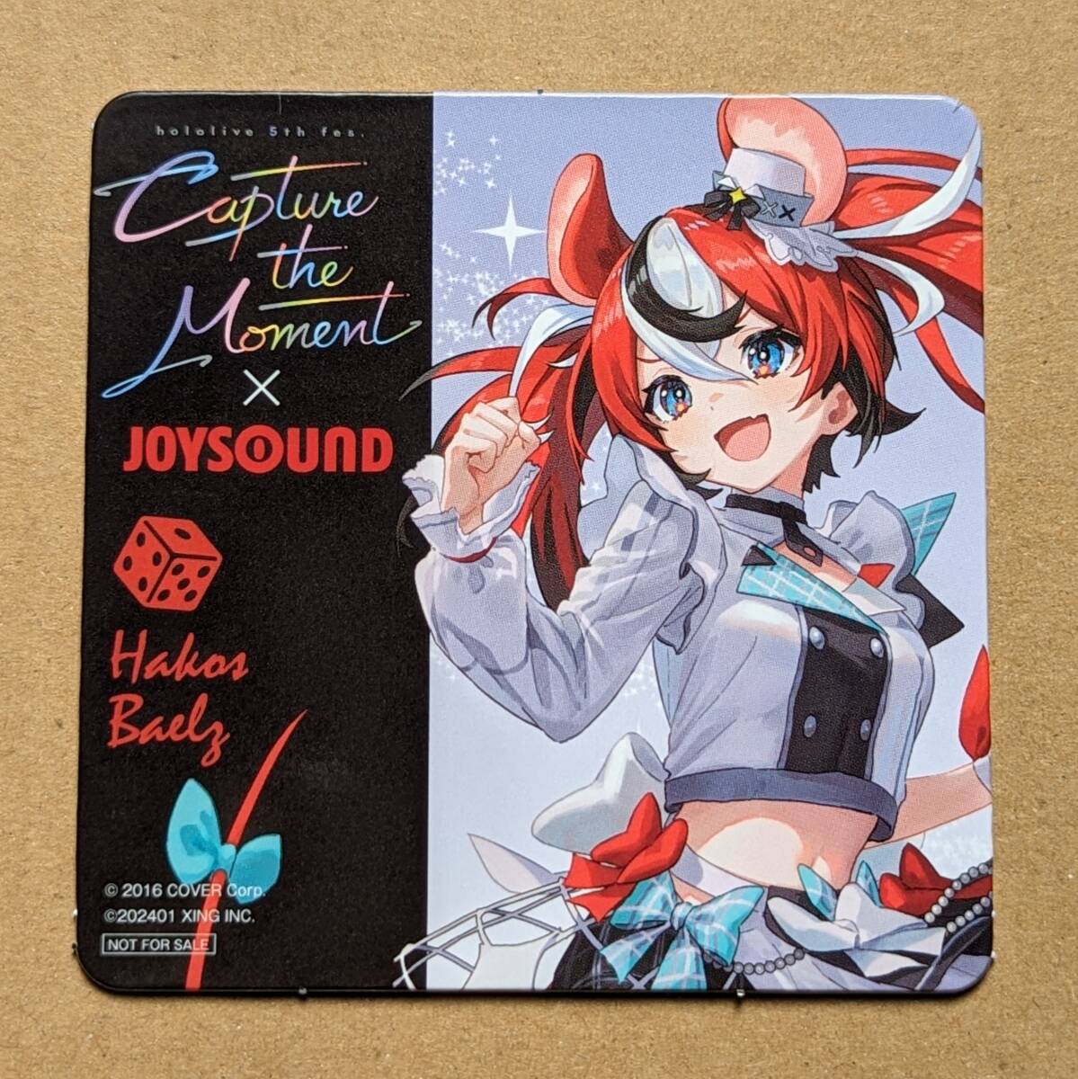 ハコス ベールズ ホロライブ コースター joysound ジョイサウンド_画像1