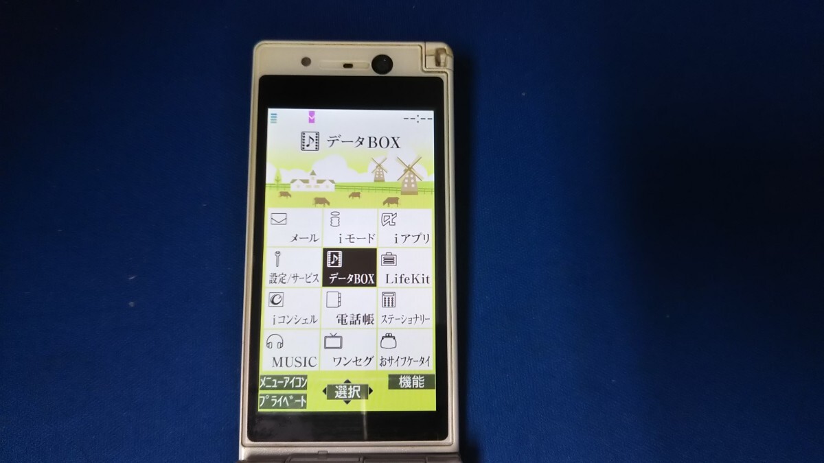 D5002 docomo FOMA P-01B Panasonic パナソニック/ガラケー/ケータイ 折畳式 簡易動作確認＆簡易清掃＆初期化OK 判定○ 現状品 送料無料　_画像3