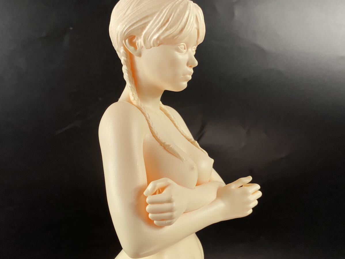 【福蔵】超大型 西洋美術 置物 美人 裸婦 ヌード 樹脂製 少女 女神 女性 高36cm_画像5