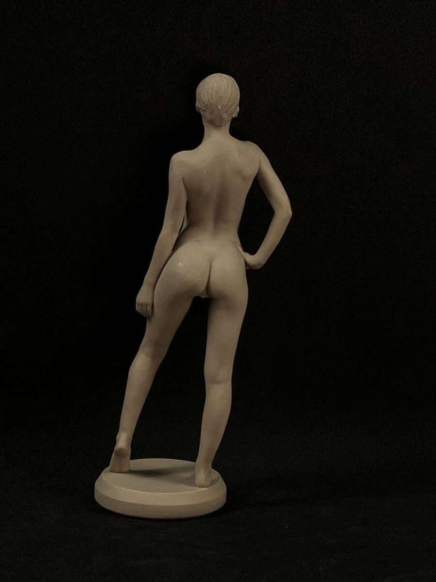 【福蔵】西洋美術 置物 美人 裸婦 ヌード 樹脂製 少女 女神 女性 高15.3cm_画像4