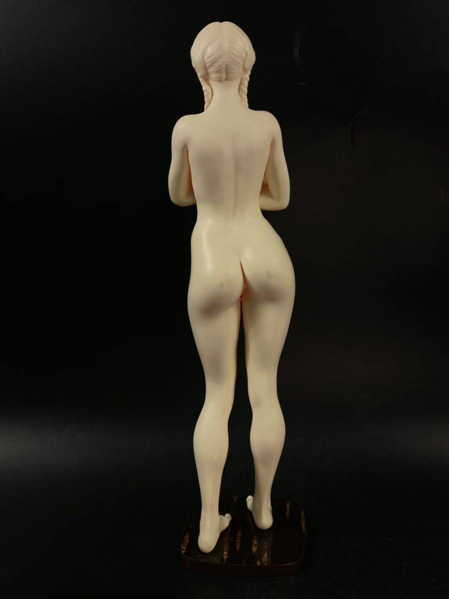 【福蔵】超大型 西洋美術 置物 美人 裸婦 ヌード 樹脂製 少女 女神 女性 高36cm_画像3