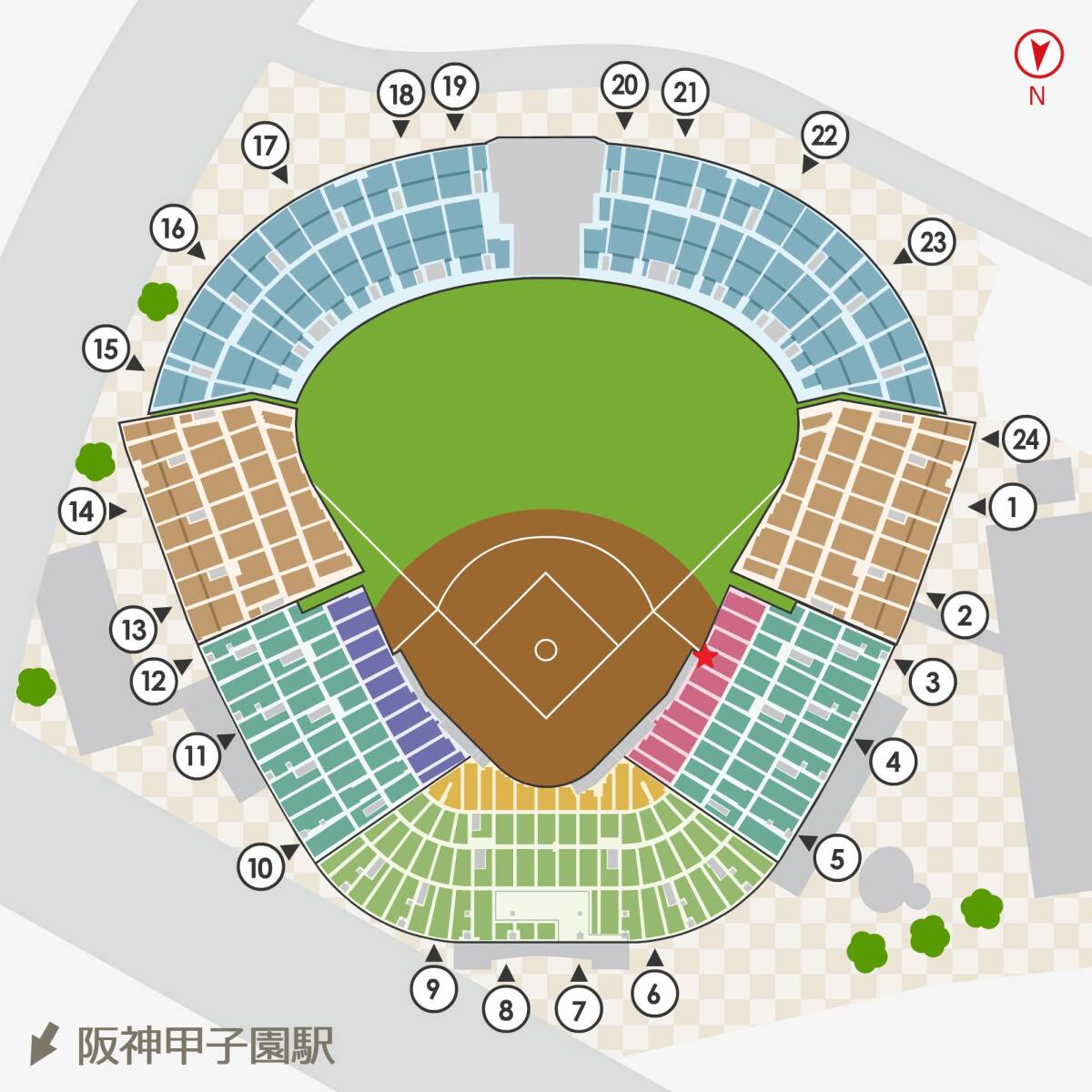 6月21日（金）18:00～　阪神甲子園球場　阪神VS DeNA　SMBC一塁側　2連ペアチケット　送料無料_画像5