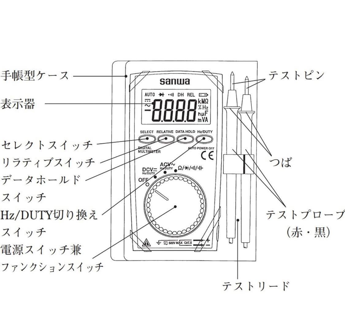Sanwa(三和電気計器) デジタルマルチメーター PM-3_画像2