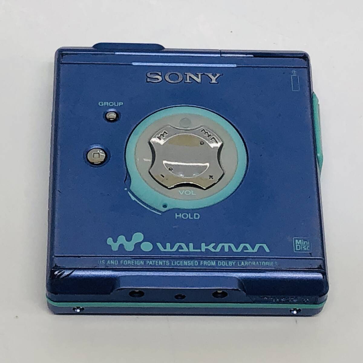 ●ソニー MZ-E501 MDウォークマン SONY ブルー WALKMAN ポータブルMDプレーヤー オーディオ 音響機器 N675_画像2