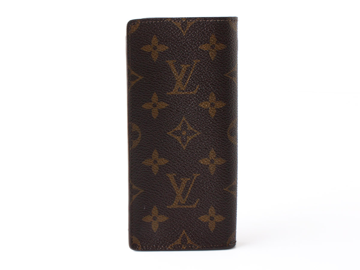 E15786 美品 LOUIS VUITTON ルイヴィトン モノグラム メガネケース 眼鏡ケース ブラウンフランス製_画像2