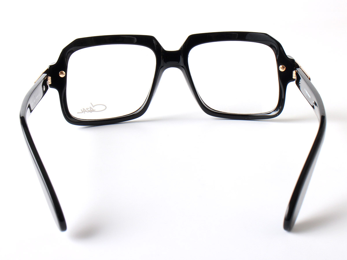 E15361 美品 CAZAL カザール クリアサングラス メガネ 眼鏡 MOD.607 アイウェア レジェンズ ブラック×クリア 黒 ケース付_画像3