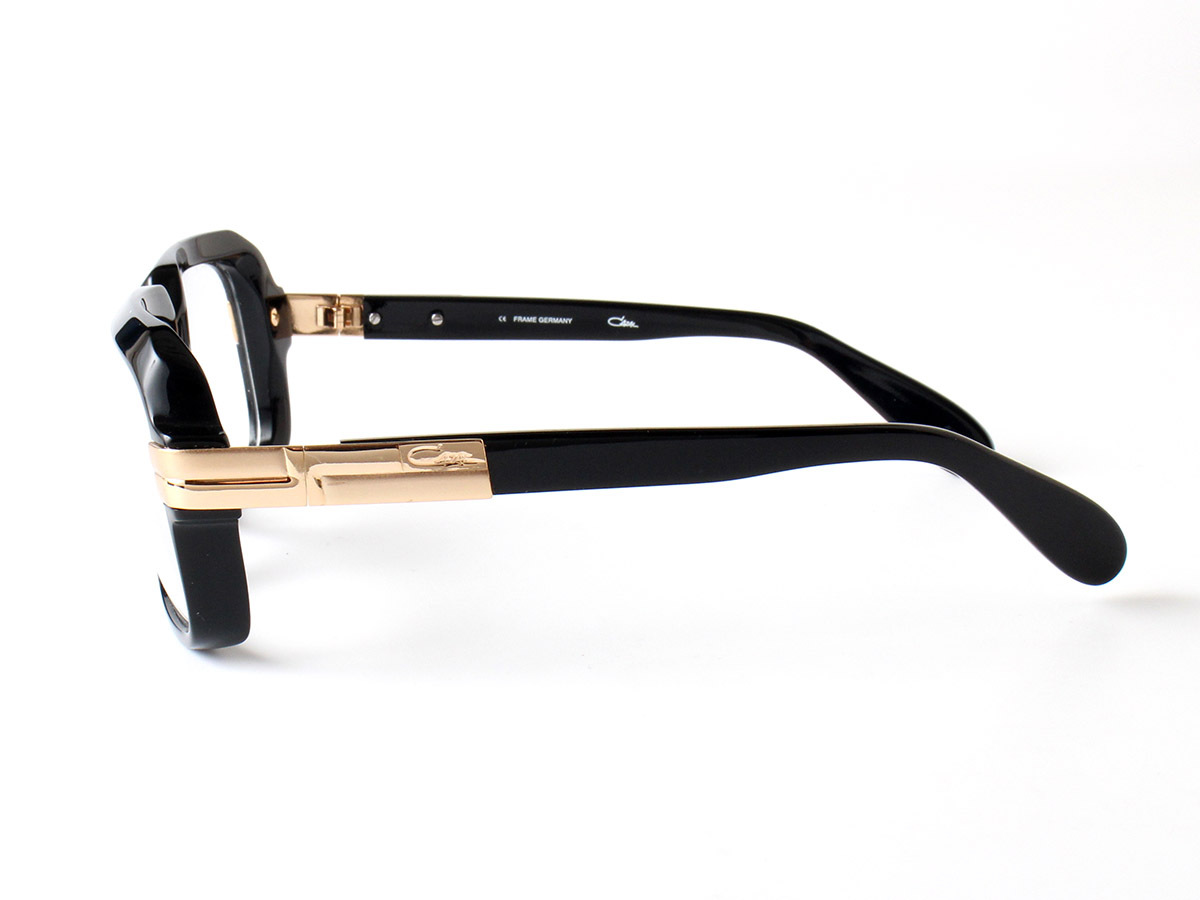 E15361 美品 CAZAL カザール クリアサングラス メガネ 眼鏡 MOD.607 アイウェア レジェンズ ブラック×クリア 黒 ケース付_画像4